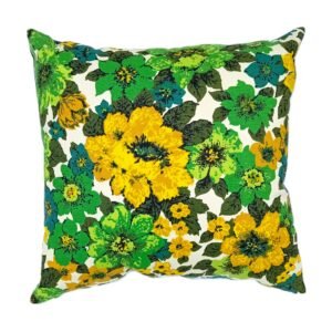"Green Harvest" upcycled sustainable cushion