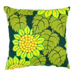"Sunflowers" sustainable upcycled cushion